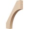 Ekena Millwork 3-inch W x 16-inch D x 22-inch H Westlake Rough Cedar Woodgrain TimberThane Knee Brace, Primed BRCUR03X16X22WTLRCPR - alternate 1
